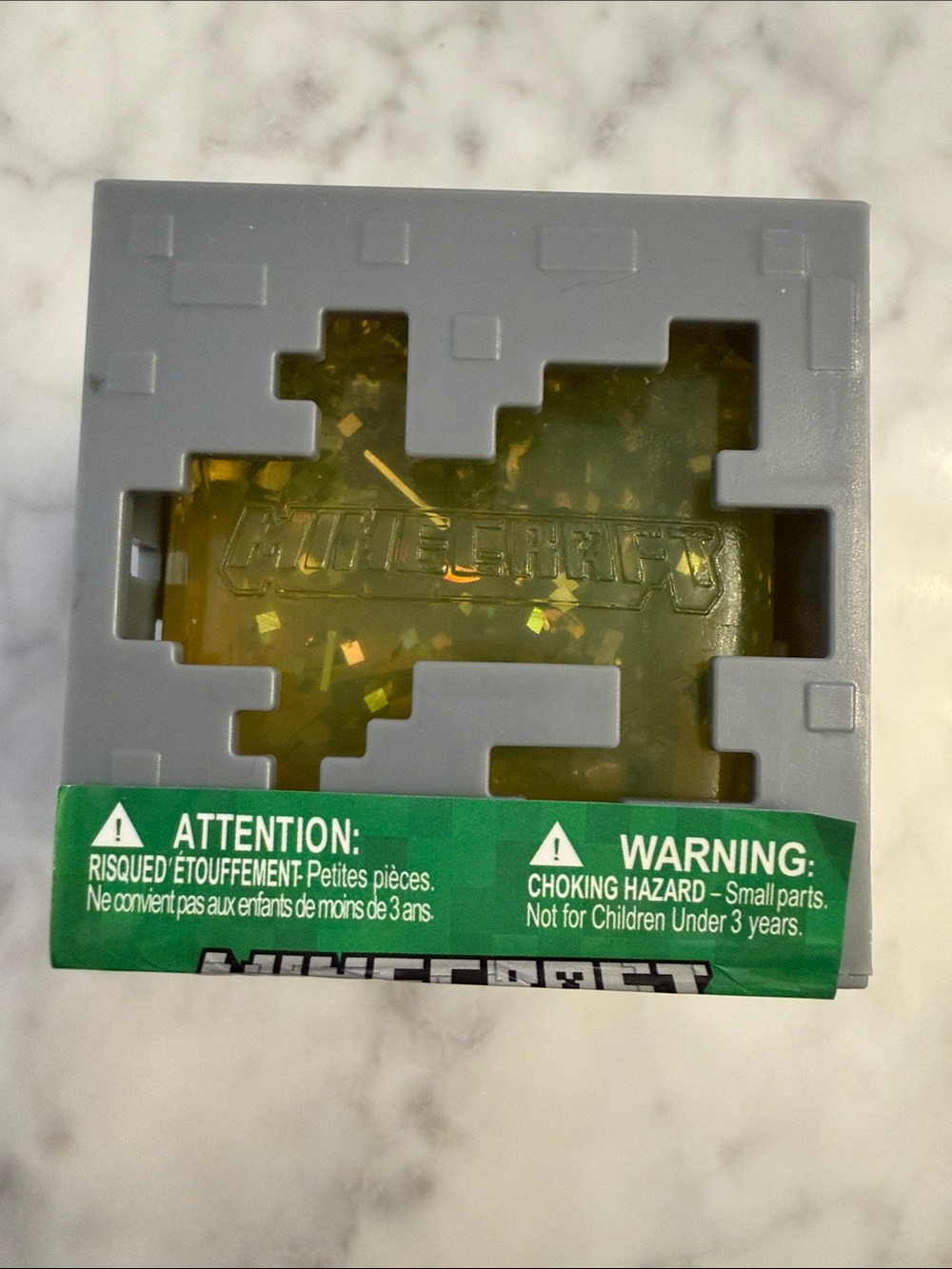 NWT LIMITED EDITION Minecraft yellow JELLY Cube - Gray case